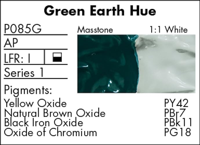 Grumbacher Pre-Tested Oil Paint, 37ml/1.25 Ounce, Green Earth (Terre Verte) (P085G) - Image 3